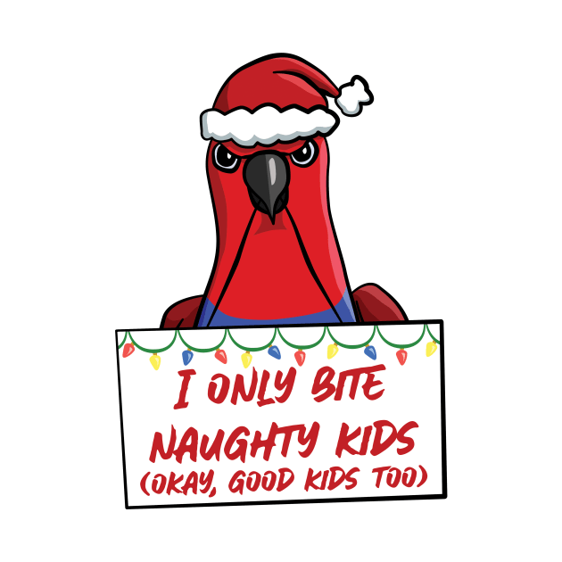 Only Bite Naughty Kids Female Eclectus by punkburdarts