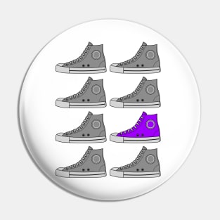 Stand Out From The Crowd | Purple Sneaker Pin