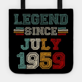 64 Years Old Legend Since July 1959 64th Birthday Tote