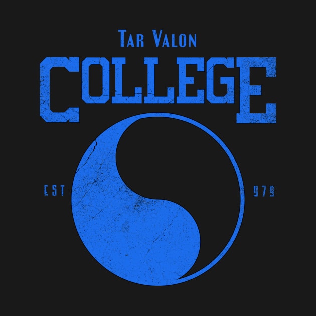 Tar Valon College Blue Ajah Symbol Wheel of Time Parody by TSHIRT PLACE
