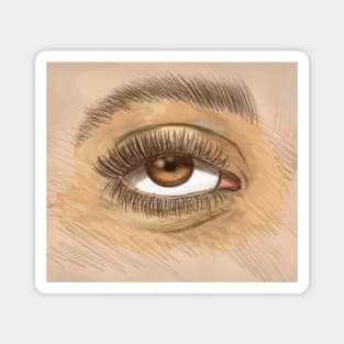 Eye | Doodle Art | Digital Artwork by Artist Haitam Ouahabi Magnet