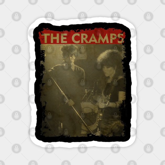 TEXTURE ART-The Cramps 1982 - RETRO STYLE Magnet by ZiziVintage