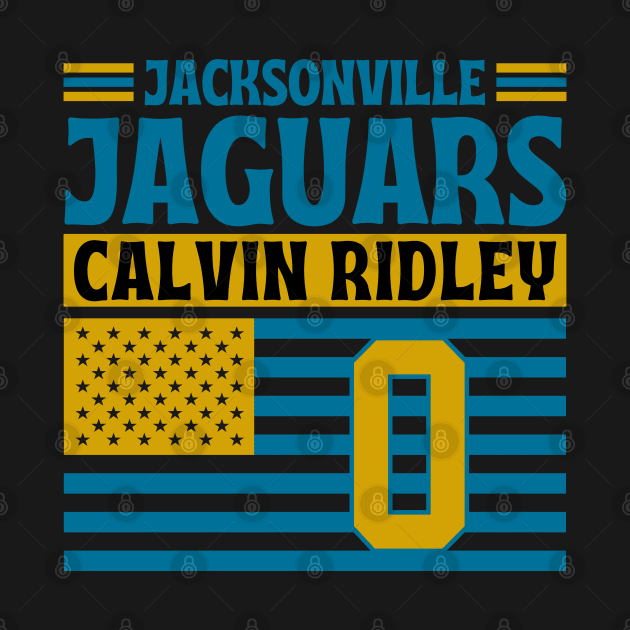 Jacksonville Jaguars Ridley 0 American Flag Football by Astronaut.co