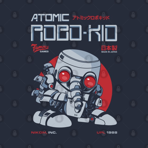 Atomic Robokid Retro Arcade Vintage Gaming by wearableitems