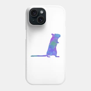 Cute Blue/green watercolour gerbil Phone Case