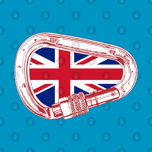 British Flag Climbing Carabiner by esskay1000