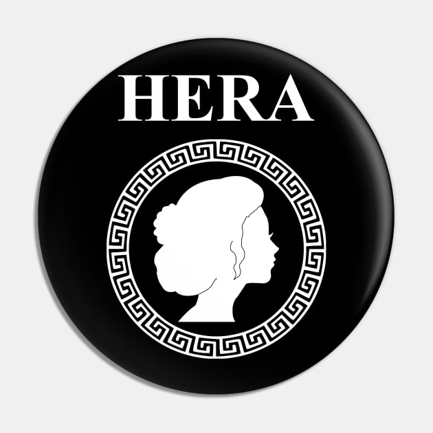 Hera Ancient Greek Goddess Queen of Olympus Pin by AgemaApparel