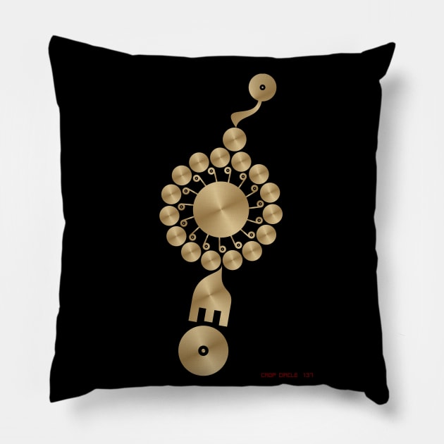 Crop Circle #137 Pillow by MagicEyeOnly