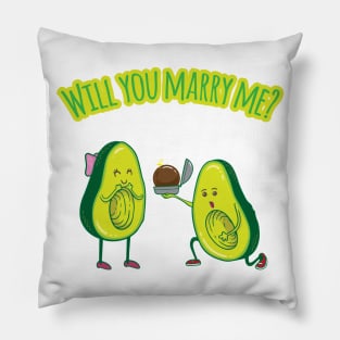 Will you marry me? - Funny Avocado Pillow