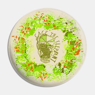 Cage Paint Splatter Pin