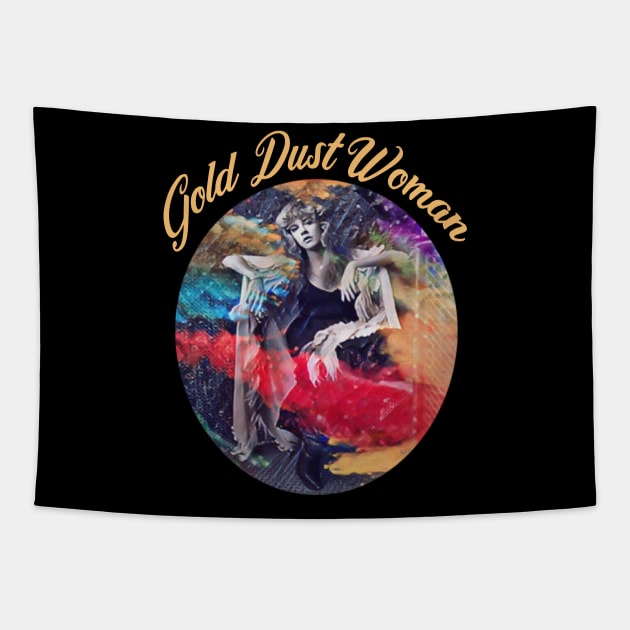 Gold Dust Woman T-Shirt Tapestry by CreatingChaos