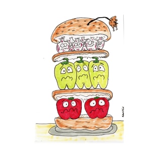 Silly Veggie Sandwich T-Shirt