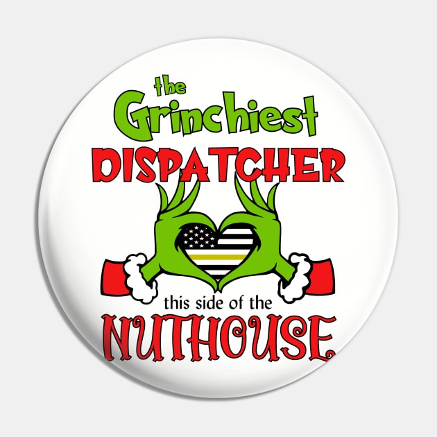 Funny Christmas Dispatcher Pin by Shirts by Jamie