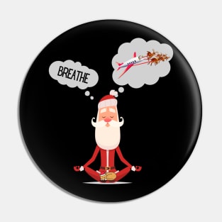 Funny Santa Wish For Christmas Pin