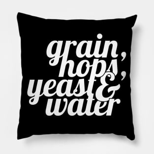 The Home Brewer's Ingredient List Pillow