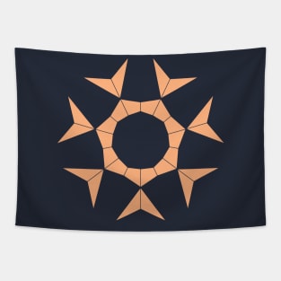 Light Brown 7 point star Tapestry