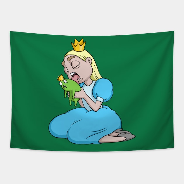 frog prince Tapestry by comicada