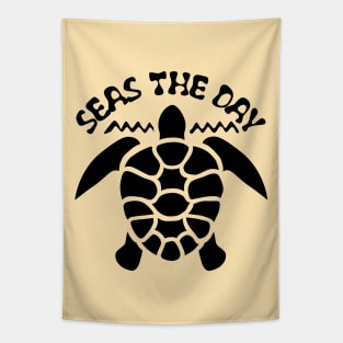 Seas The Day | Turtle Silhouette Tapestry