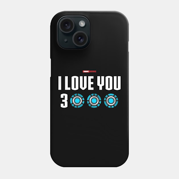 I Love You 3000 v3 (white) Phone Case by Fanboys Anonymous