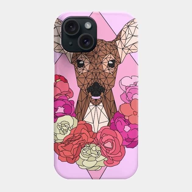 Floral Deer Phone Case by Trxnquilx