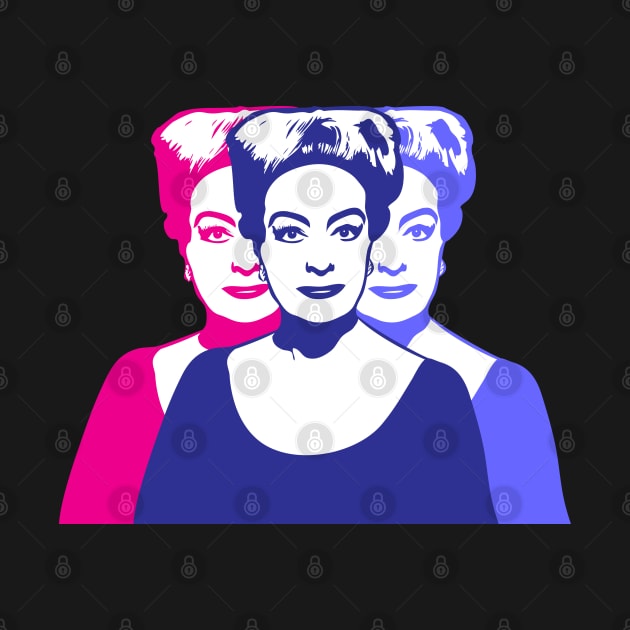 Triple Joan Crawford | Pop Art by williamcuccio