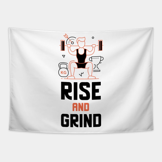 Rise And Grind Tapestry by Jitesh Kundra