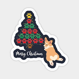 Christmas tree Dog Magnet