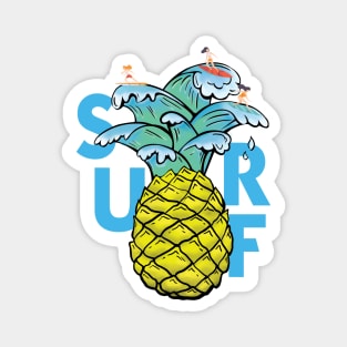 PINEAPPLE SURF TEES Magnet