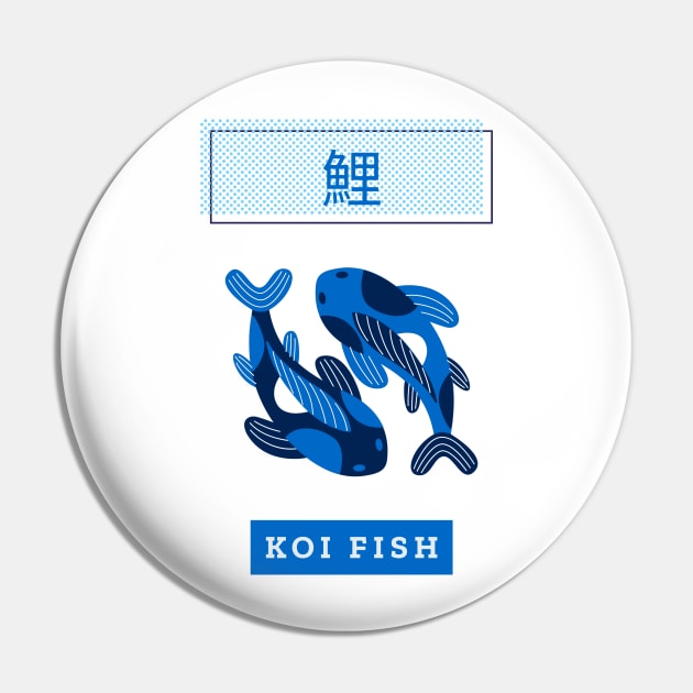 Love For Your Japanese Culture By Sporting A KOI Fish Design Pin by ForEngineer