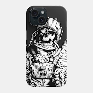 Skelenaut (Black & White) Phone Case