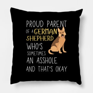 Proud Parents of German Shepherd Pet Lover Pillow