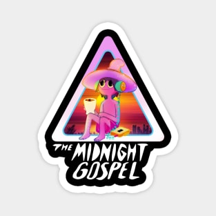 midnight gospel sunset retro Magnet