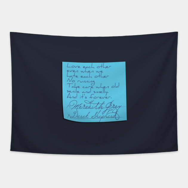Grey's Anatomy Post It - Greys Anatomy Post It - Tapestry ...