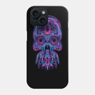 Electroluminated Skull - Vaporwave Neon Phone Case