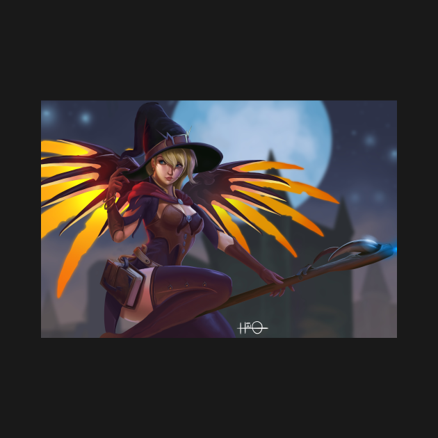 Discover Mercy Witch Full - Worldofwarcraft - T-Shirt