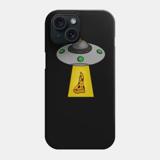 Funny Pizza Lover, UFO Beaming Phone Case