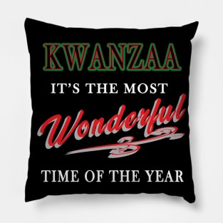 Kwanzaa, It's the Most Wonderful Time of the year Pillow