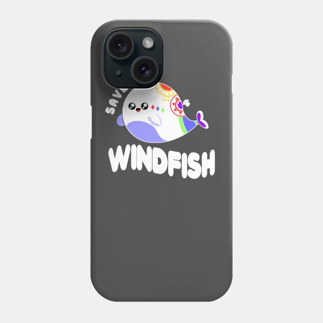 Save the Windfish Phone Case by mjcptees