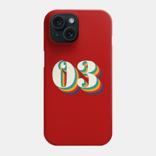 Number 3 Phone Case