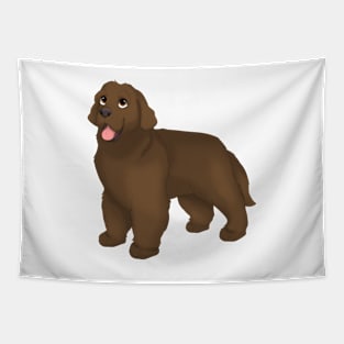 Brown Newfoundland Dog Tapestry