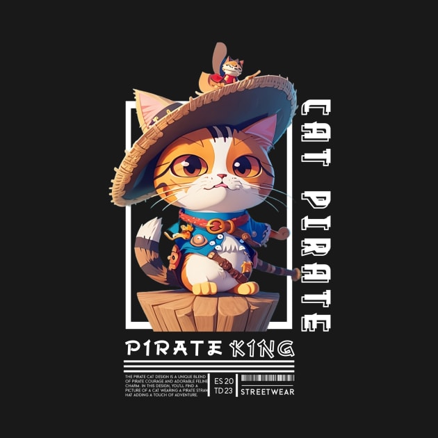 Pirate King Cat by Oowl Design