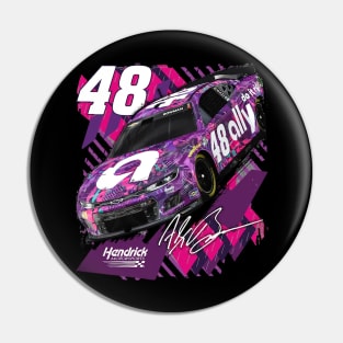 Alex Bowman Charcoal Ally Pin