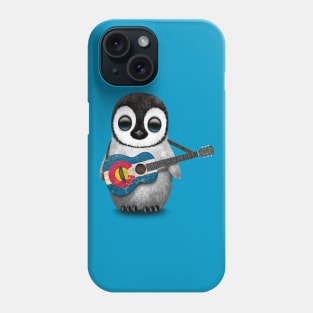 Baby Penguin Playing Colorado Flag Guitar Phone Case