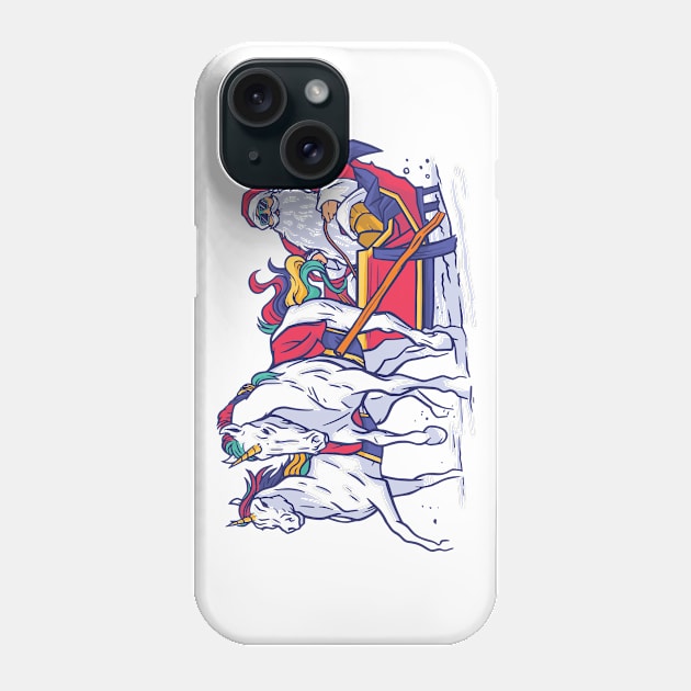 Santa Unicorns Phone Case by Urban_Vintage