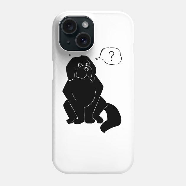 Newfie is puzzled Phone Case by The Booby