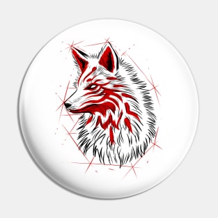 Kitsune fox sketch Pin