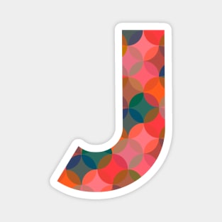 Letter J Initial Magnet