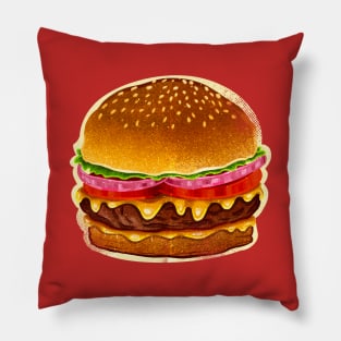 Cheese burger Pillow