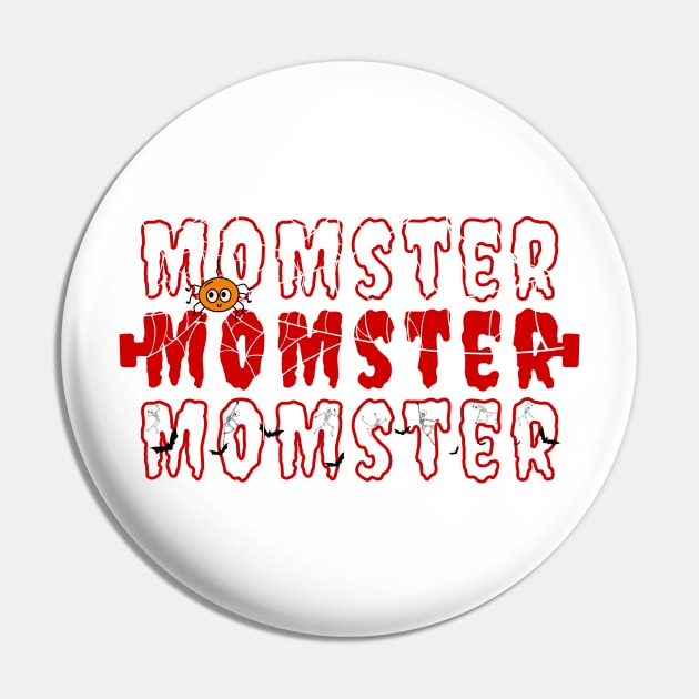 Momster For Best Ever Mom Gift Pin by 3dozecreations