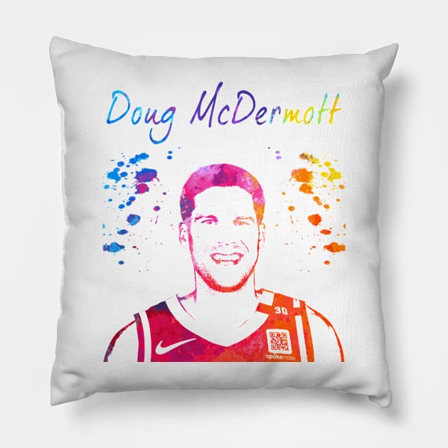 Doug McDermott Pillow by Moreno Art